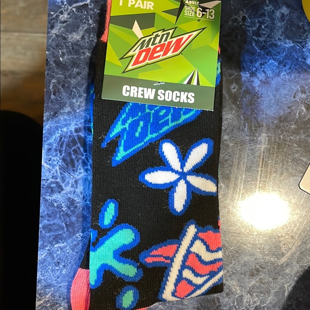 Black and Blue Casual Socks